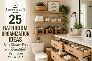 Discover 25 bathroom organization ideas to maximize storage, reduce clutter, organize cabinets, drawers, and countertops, and create a beautiful bathroom.