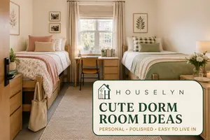 Discover cute dorm room ideas for creating a personal, coordinated and comfortable college space without overcrowding your bed, desk or shared room. 