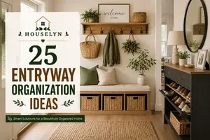Discover 25 entryway organization ideas to reduce clutter, organize shoes, coats, bags, and create a welcoming entrance to your home.