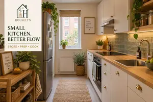 Discover small apartment kitchen ideas for better layouts, clear counters, smart storage, renter-friendly upgrades, lighting and everyday cooking.