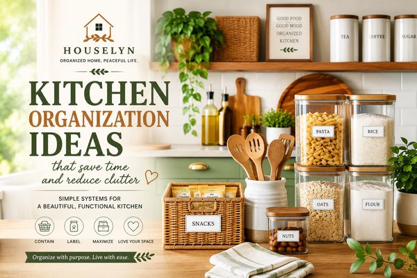 Kitchen organization ideas featuring labeled pantry containers, organized drawers, and clutter-free kitchen storage kitchen-organization-ideas-hero.jpg Kitchen organization ideas featuring labeled pantry containers, organized drawers, and clutter-free kitchen storage kitchen-organization-ideas-hero.jpg