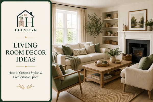 Elegant living room with warm neutral décor, comfortable seating, natural wood furniture, layered textures, indoor plants, and timeless styling living-room-decor-ideas-hero.jpg