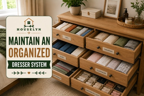 Beautiful organized dresser featuring categorized drawers, folded clothing, and sustainable bedroom organization systems maintain-an-organized-dresser-system.jpg