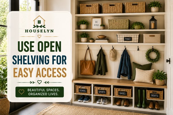Mudroom organization ideas featuring open shelving, baskets, decorative storage, and organized family entryway systems mudroom-open-shelving.jpg