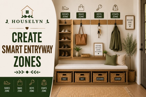 Entryway organization ideas featuring storage zones, baskets, benches, and organized daily essentials. organized-entryway-zones.jpg