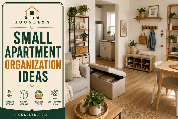 Small apartment organization ideas featuring storage zones, vertical shelving, hidden storage furniture, and organized living spaces. small-apartment-organization-ideas-that-maximize-space.jpg