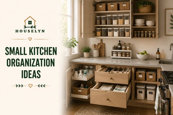 Small kitchen organization ideas featuring organized cabinets, pantry storage containers, shelf risers, and clutter-free countertops small-kitchen-organization-ideas-that-save-space.jpg