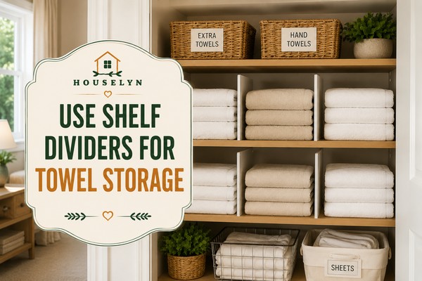 Linen closet organization ideas featuring shelf dividers, folded towels, and organized linen storage use-shelf-dividers-for-linen-closet-organization.jpg