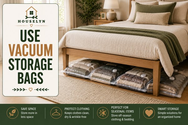 Under bed storage ideas featuring vacuum storage bags, seasonal clothing organization, and space-saving bedroom storage. vacuum-storage-bags-under-bed.jpg